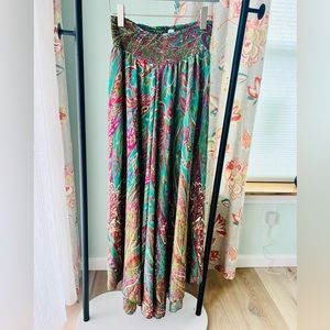 Silk wide leg pants from Greece